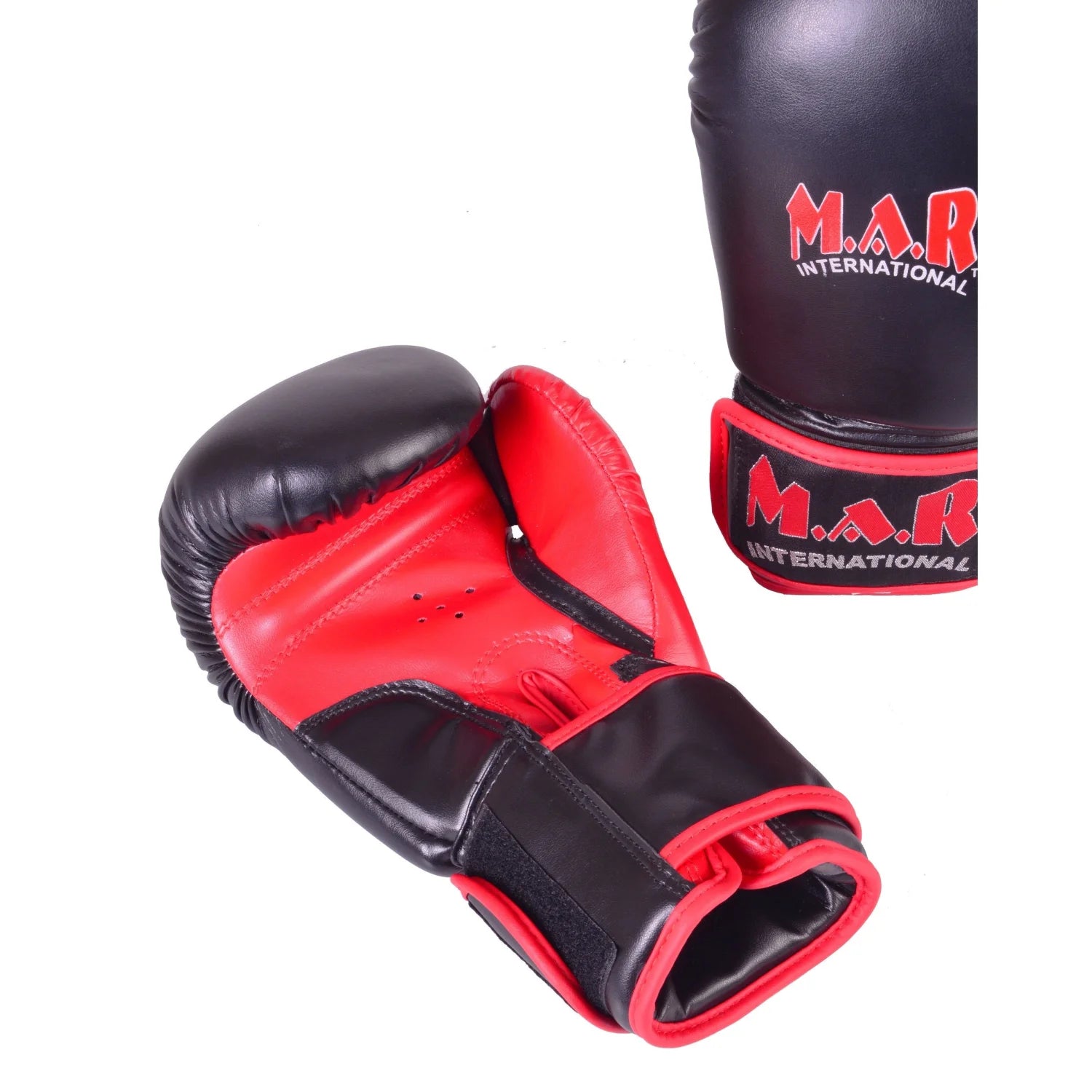 MAR-111 | Black & Red Boxing & Kickboxing Gloves - Gloves