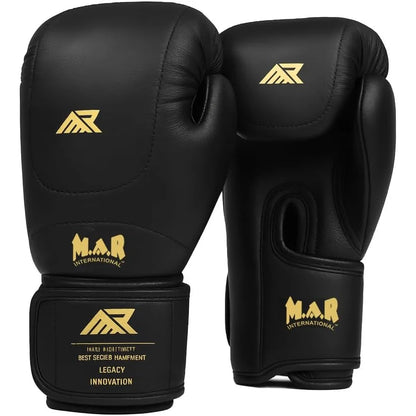MAR-112D | Black Boxing & Kickboxing Gloves - Gloves