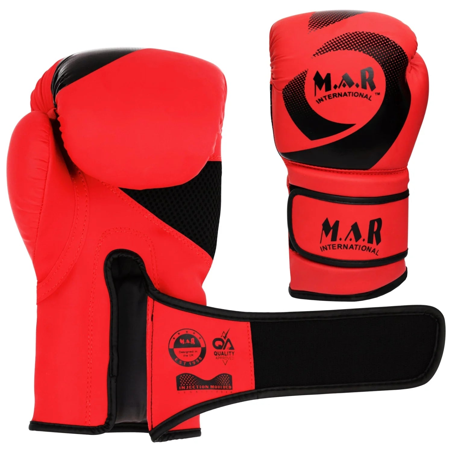 MAR-113C | Red Boxing & Kickboxing Competition Gloves - Gloves