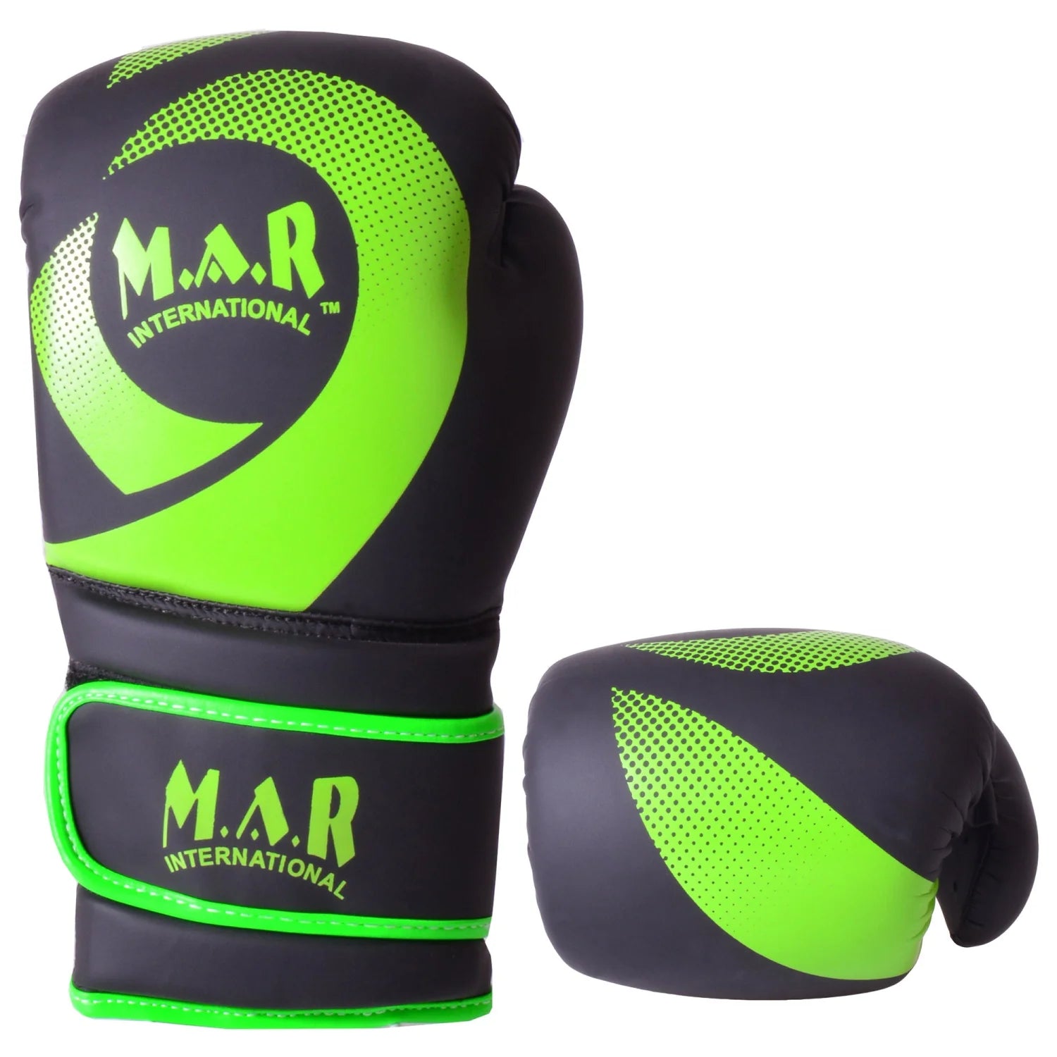 MAR-113E | Green Boxing & Kickboxing Competition Gloves - Gloves