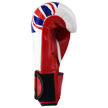 MAR-114 | White Union Jack Boxing/Kickboxing Gloves - Gloves