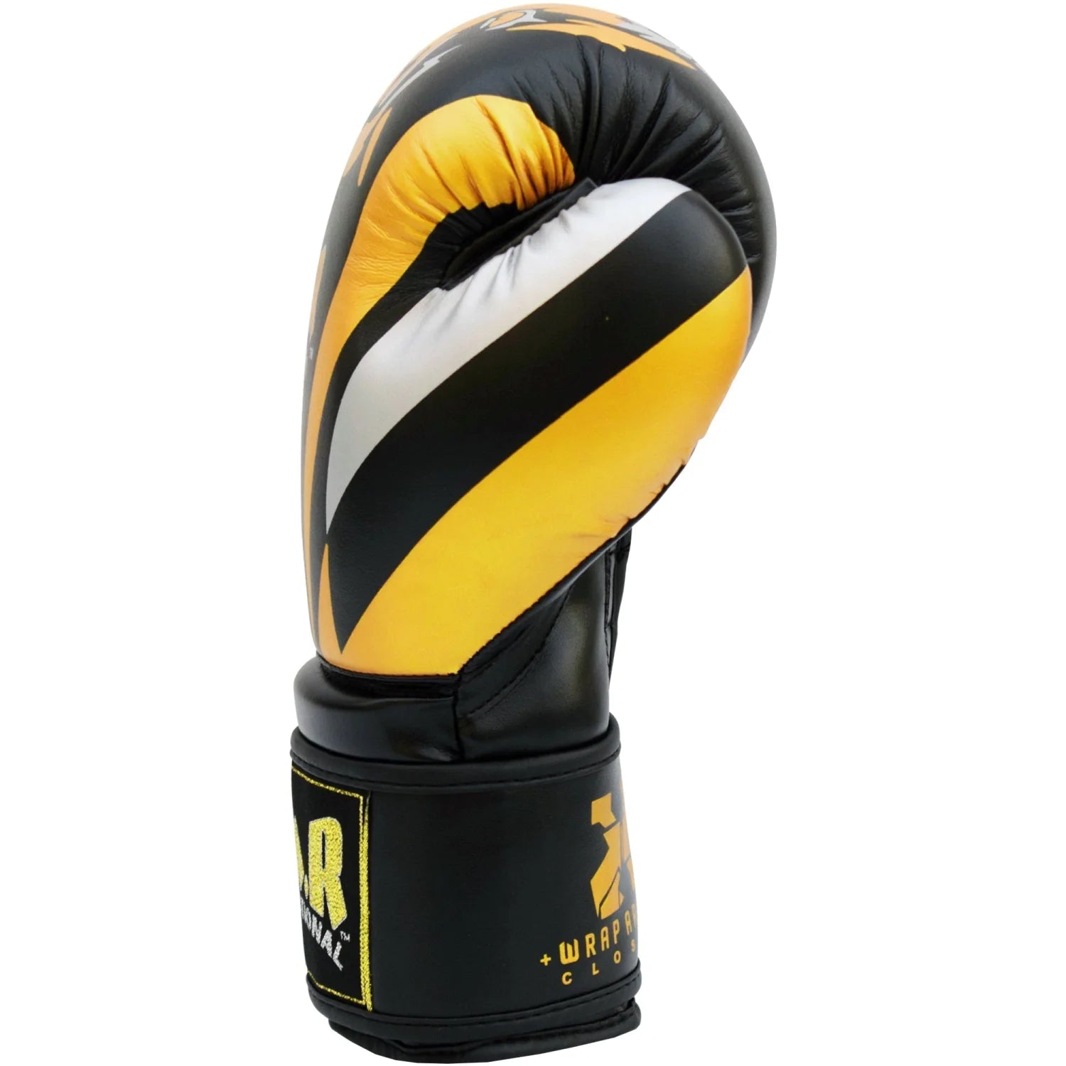 MAR-118B | Gold & Black Tiger Print Boxing & Kickboxing Gloves - Gloves