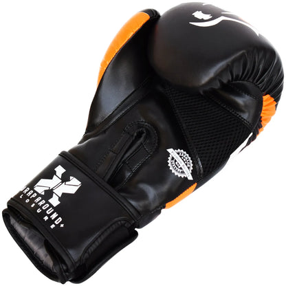 MAR-118C | Orange & Black Tiger Print Boxing & Kickboxing Gloves - Gloves