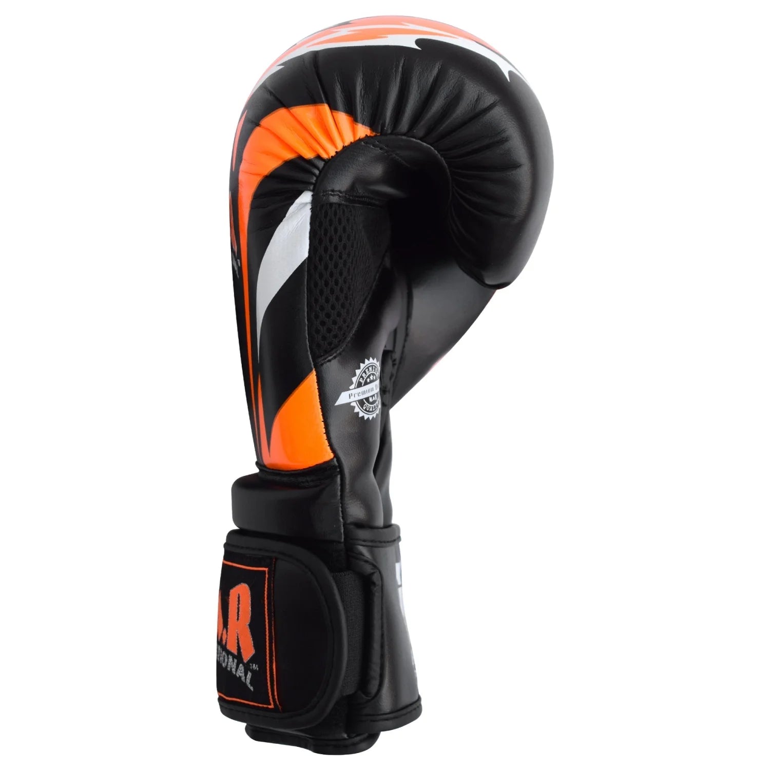 MAR-118C | Orange & Black Tiger Print Boxing & Kickboxing Gloves - Gloves