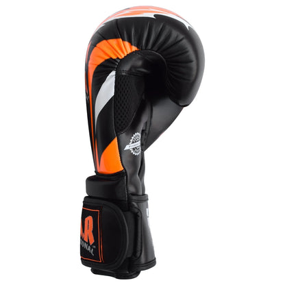MAR-118C | Orange & Black Tiger Print Boxing & Kickboxing Gloves - Gloves