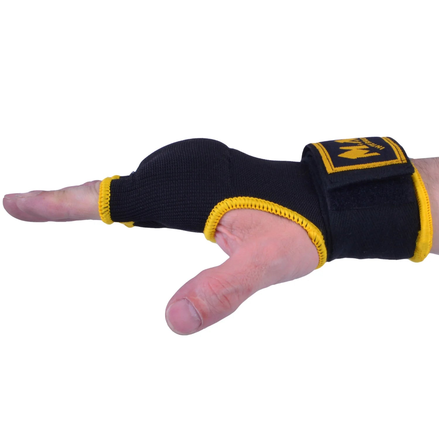 MAR-119D | Black Hand Wrap Mitts w/ Gel Padded Knuckles - Small Accessories