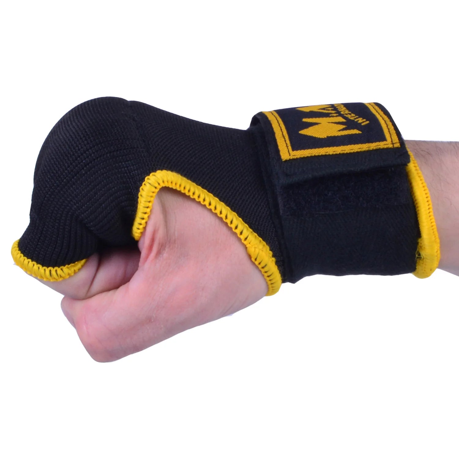 MAR-119D | Black Hand Wrap Mitts w/ Gel Padded Knuckles - Small Accessories