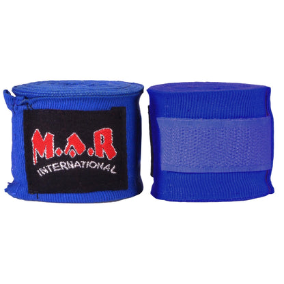 MAR-121D | Blue Elasticated Boxing & Martial Arts Hand Wraps - Small Accessories
