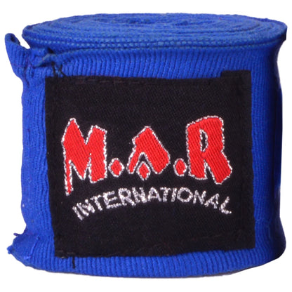 MAR-121D | Blue Elasticated Boxing & Martial Arts Hand Wraps - Small Accessories