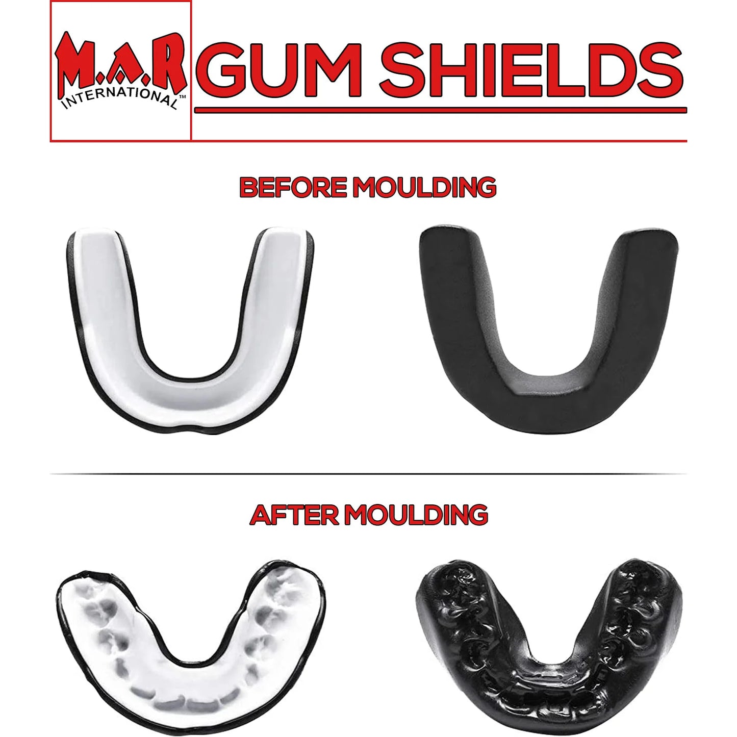 MAR-123C | Clear Double Boxing Mouth Guard/Gum Shield - Small Accessories