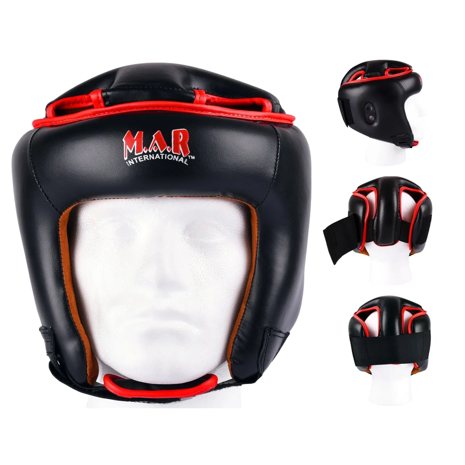 MAR-128B | Black Kickboxing & Thai Boxing Competition Head Guard - Head Guard