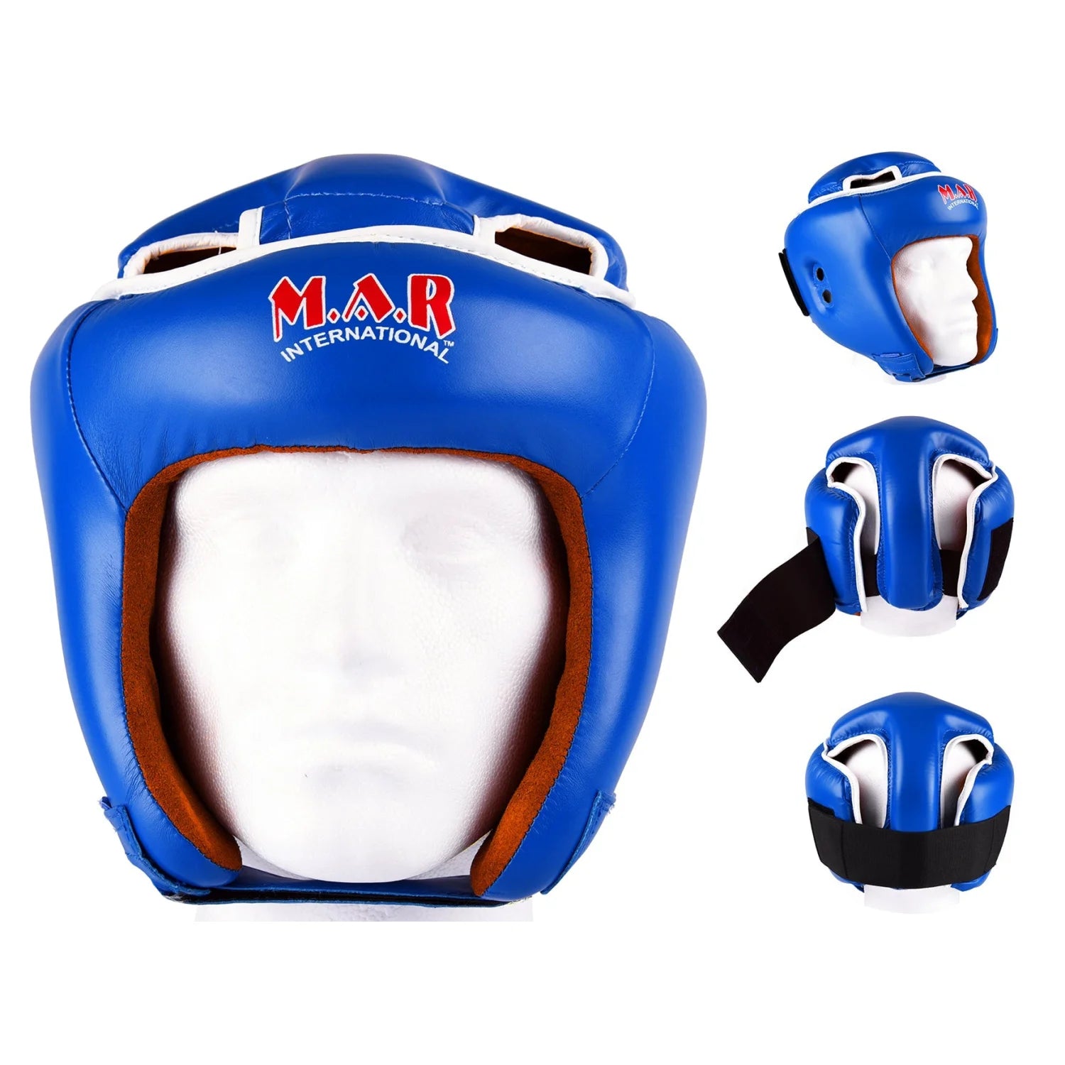 MAR-128C | Blue Kickboxing & Thai Boxing Competition Head Guard - Head Guard