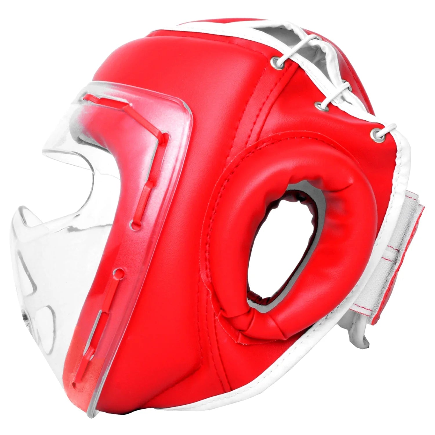 MAR-133A | Red Transparent Mask Head Guard - Head Guard