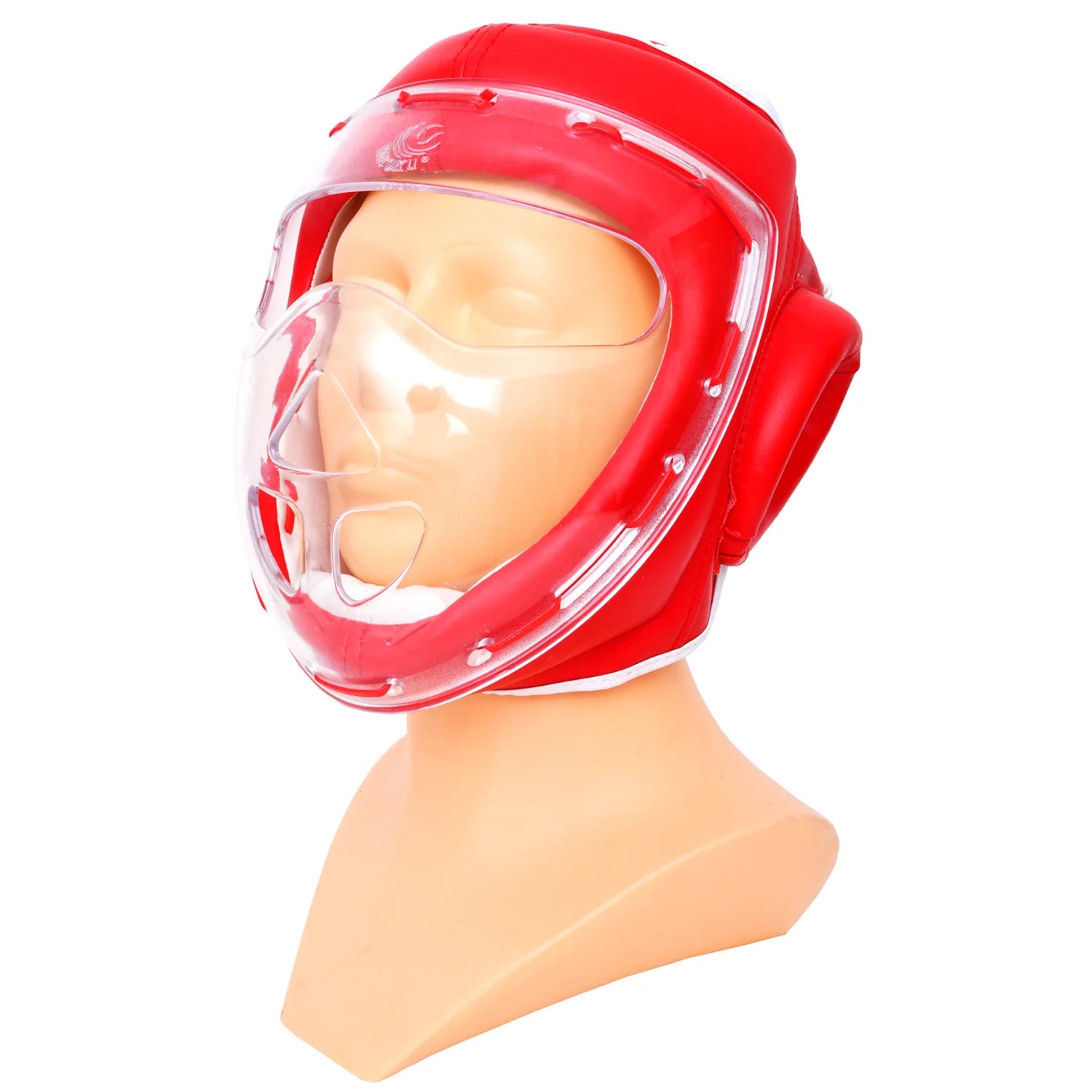 MAR-133A | Red Transparent Mask Head Guard - Head Guard