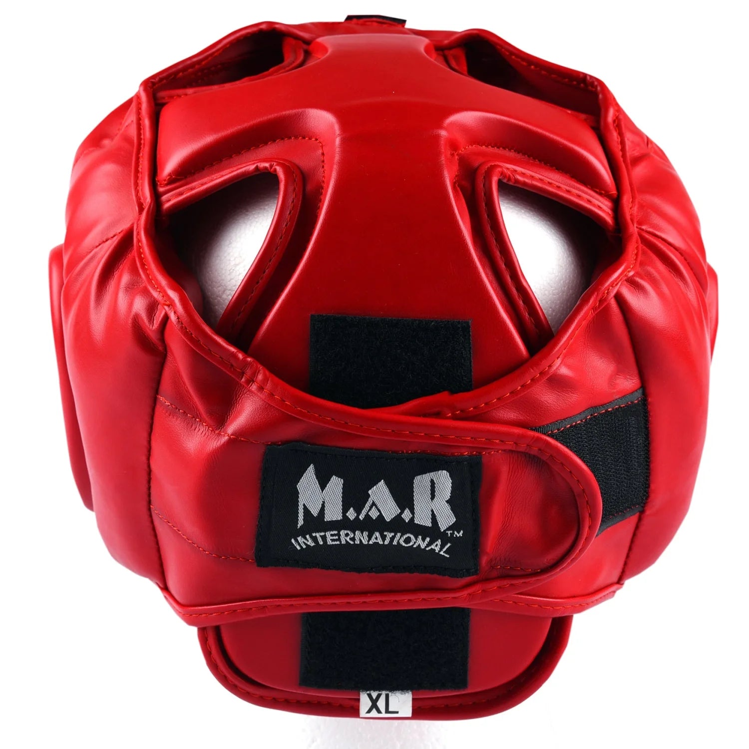 MAR-134A | Red Head Guard w/ Grill Mask For Training - Head Guard