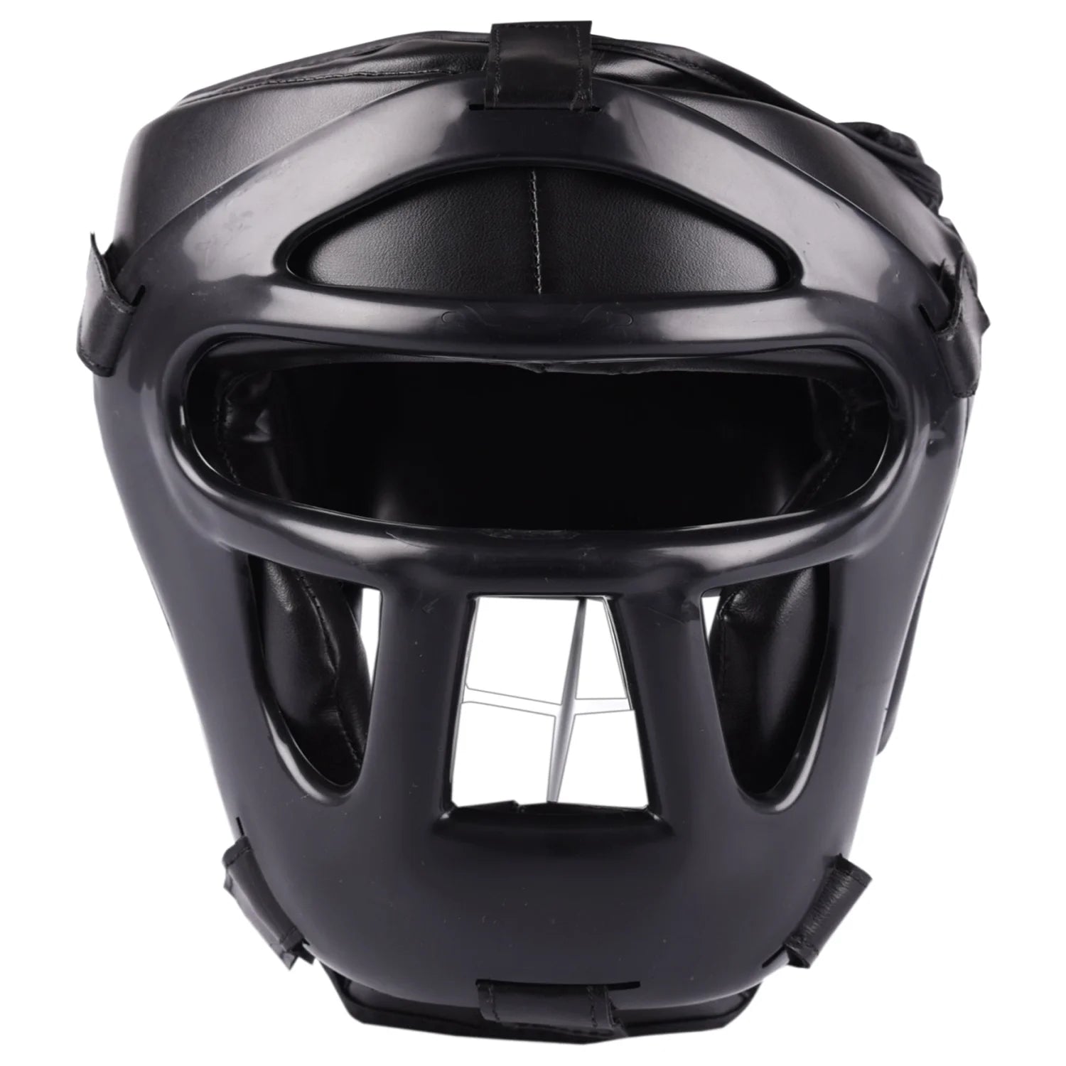 MAR-134B | Black Head Guard w/ Grill Mask For Training - Head Guard