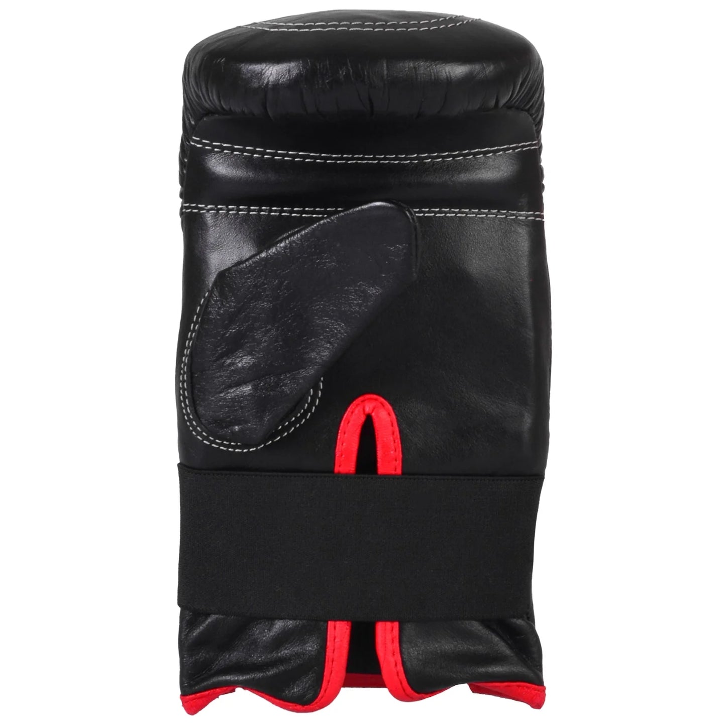 MAR-137 | Black Double Ribbed Bag Gloves For Pro Training - Gloves