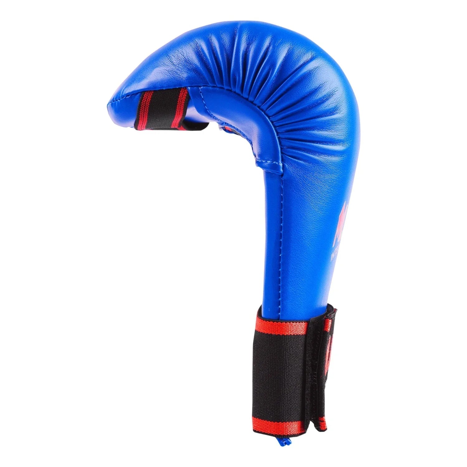 MAR-141B | Blue Karate Gloves w/ Moulded Padding - Compact Gloves