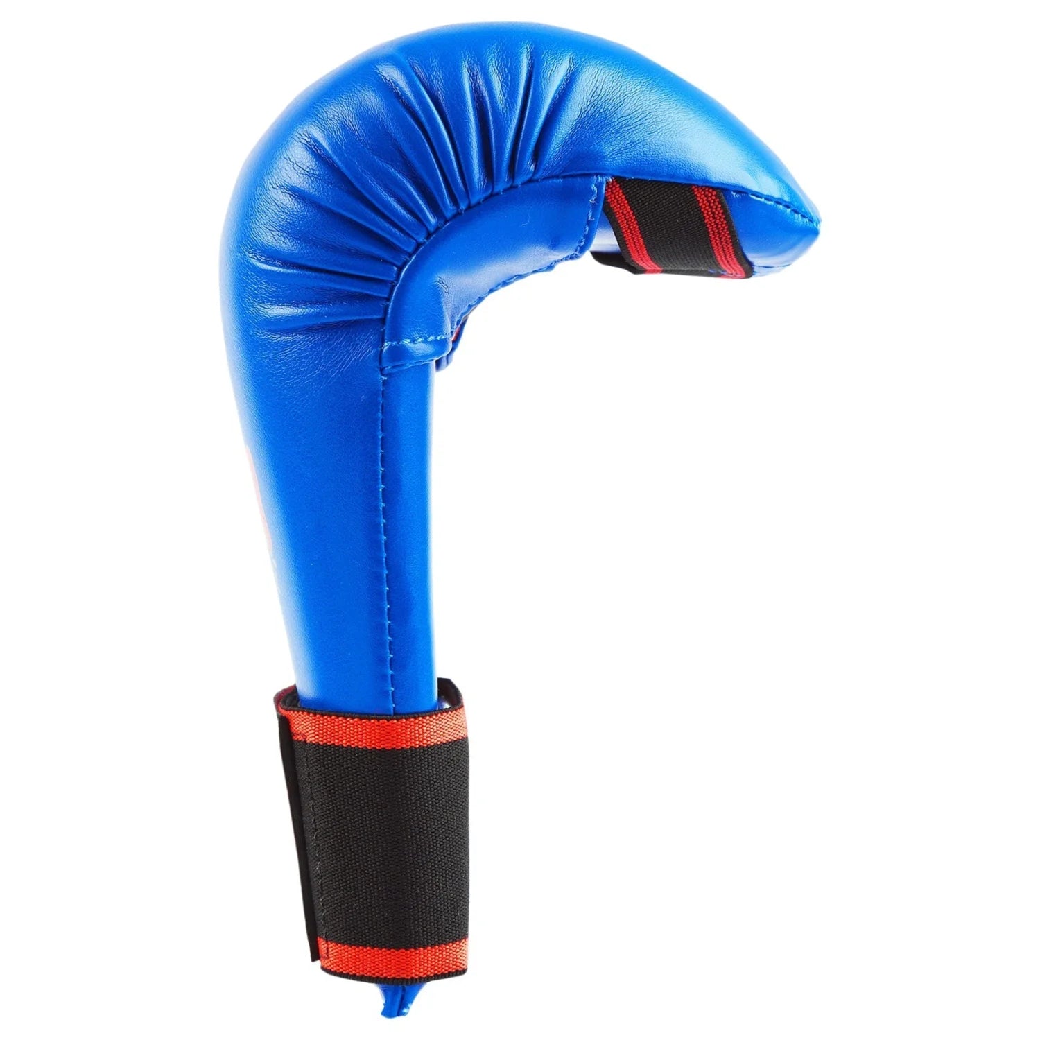 MAR-141B | Blue Karate Gloves w/ Moulded Padding - Compact Gloves