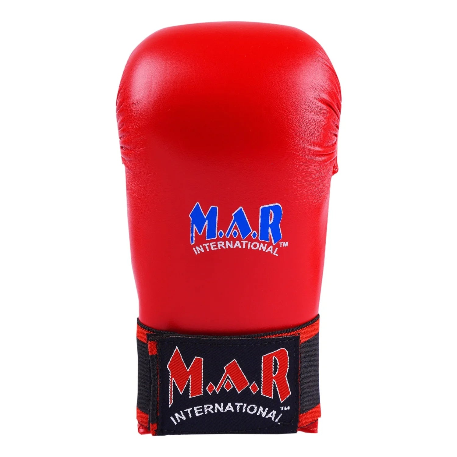 MAR-141C | Red Karate Gloves w/ Moulded Padding - Compact Gloves