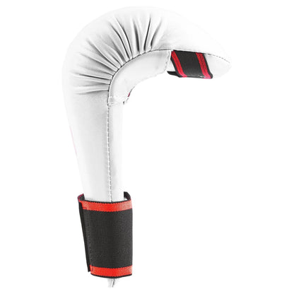 MAR-141D | White Karate Gloves w/ Moulded Padding - Compact Gloves