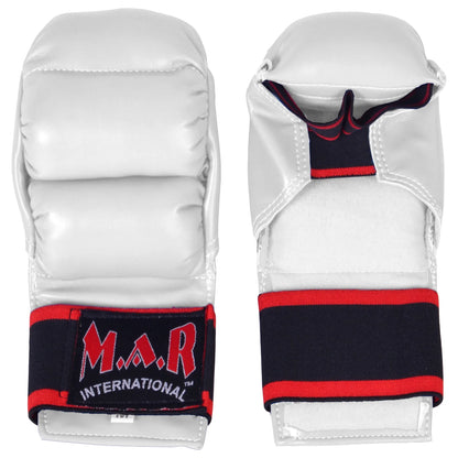 MAR-145A | White Open Palmed Wuku Mitts - Compact Gloves