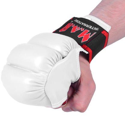 MAR-145A | White Open Palmed Wuku Mitts - Compact Gloves