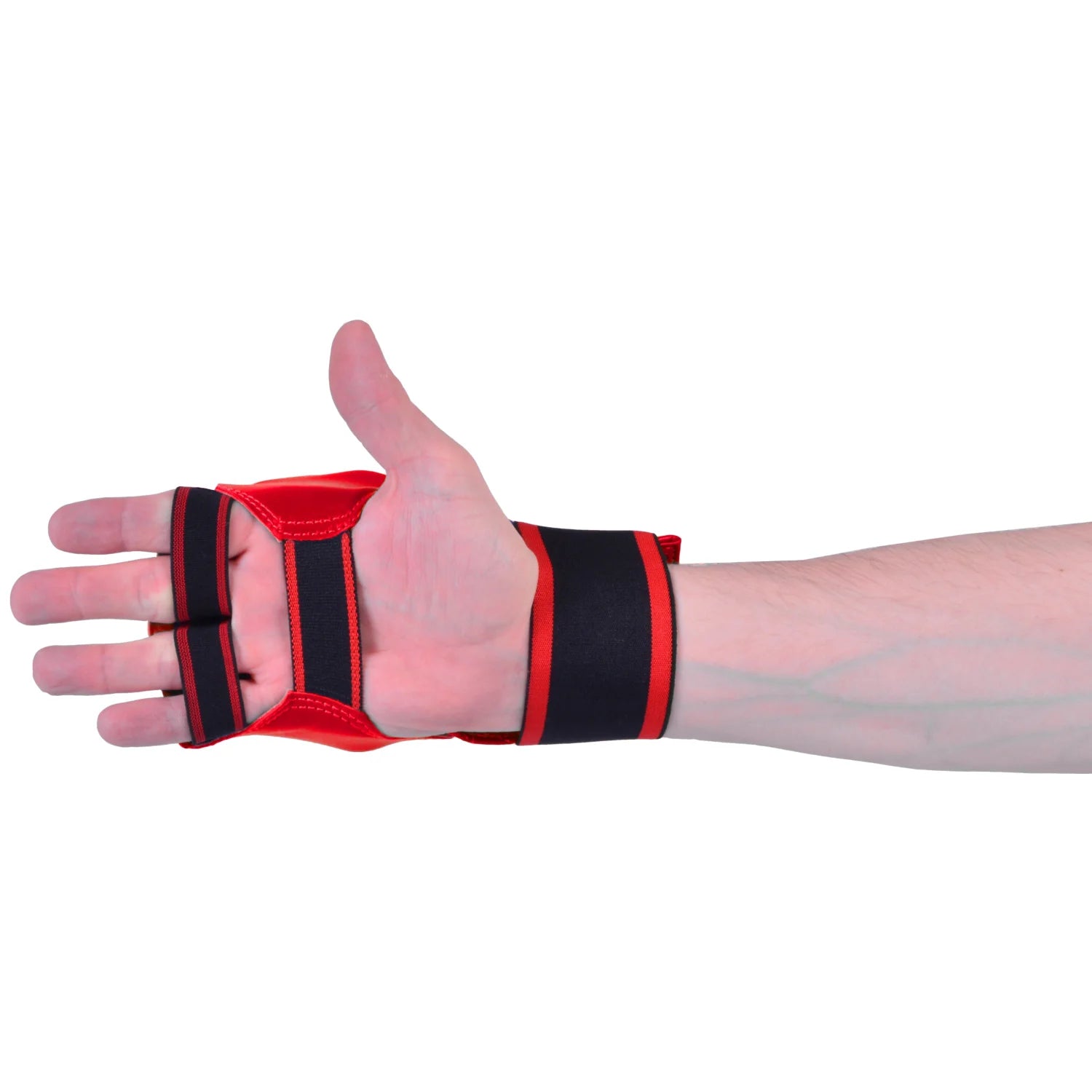 MAR-145B | Red Open Palmed Wuku Mitts - Compact Gloves