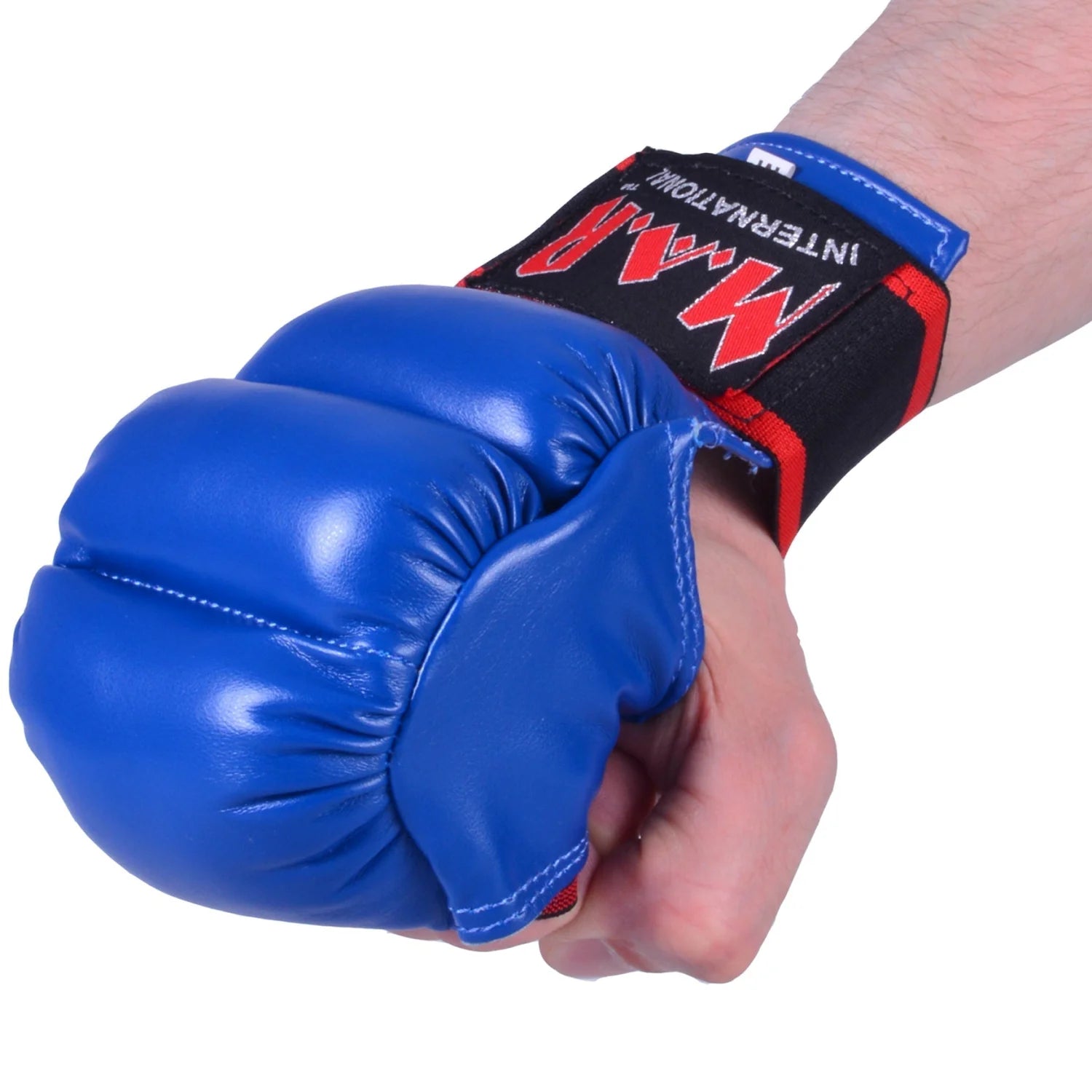 MAR-145C | Blue Open Palmed Wuku Mitts - Compact Gloves