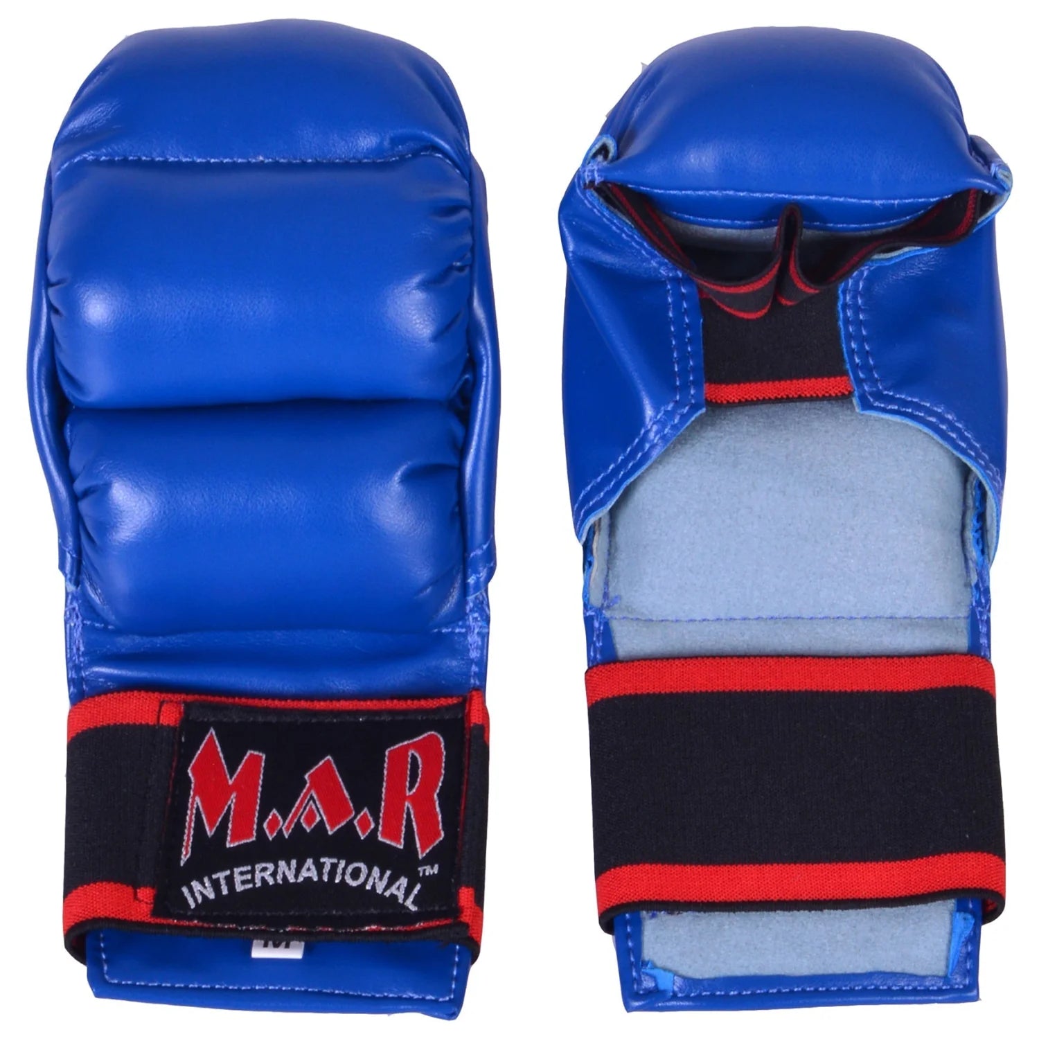 MAR-145C | Blue Open Palmed Wuku Mitts - Compact Gloves