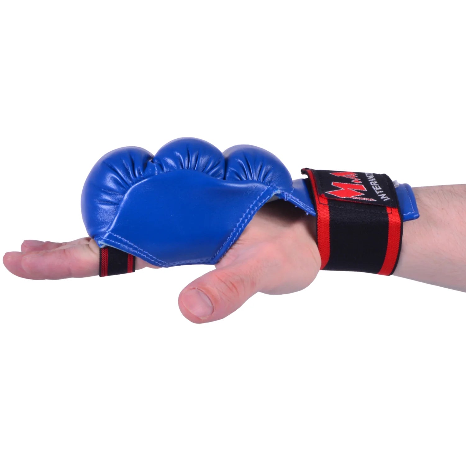 MAR-145C | Blue Open Palmed Wuku Mitts - Compact Gloves