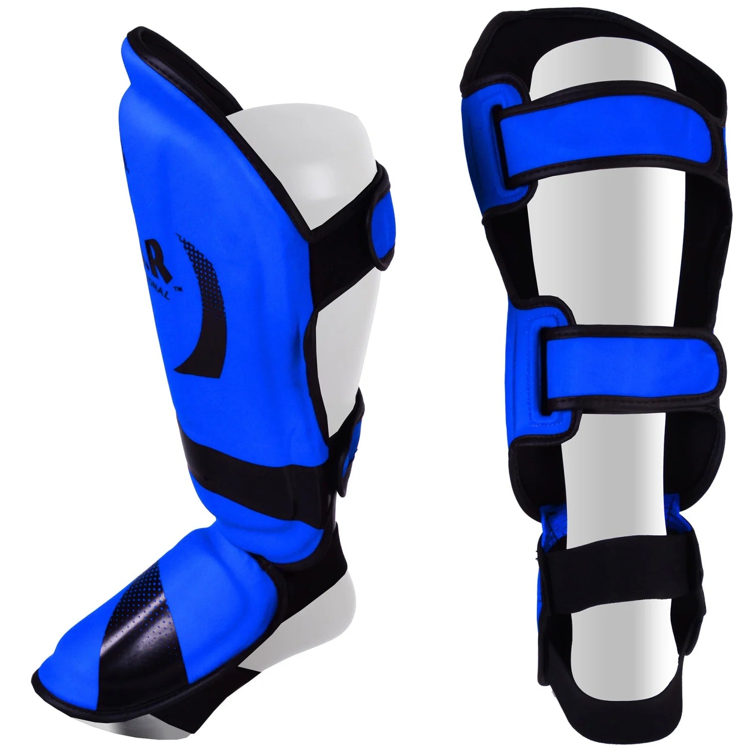 MAR-148F | Blue Kickboxing & Thai Boxing Shin & Instep Guards - Pads