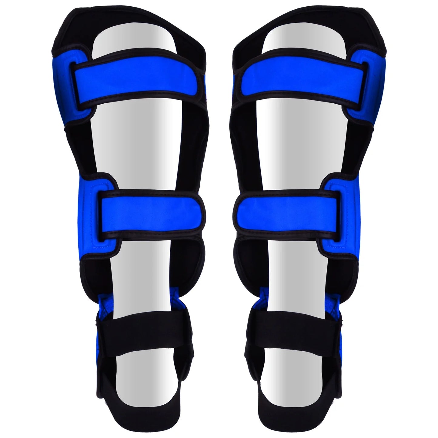 MAR-148F | Blue Kickboxing & Thai Boxing Shin & Instep Guards - Pads