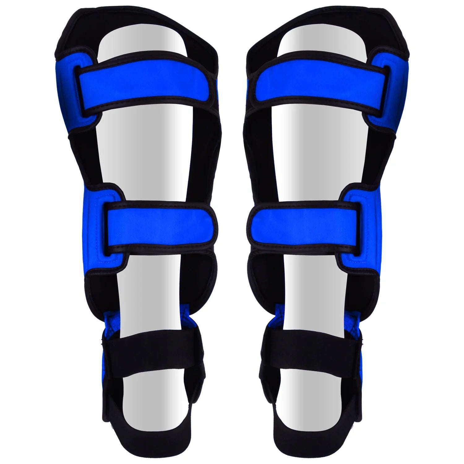 MAR-148F | Blue Kickboxing & Thai Boxing Shin & Instep Guards - Pads