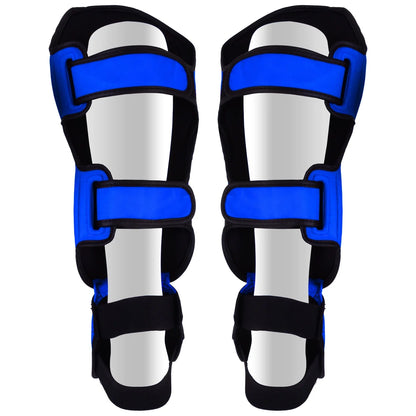 MAR-148F | Blue Kickboxing & Thai Boxing Shin & Instep Guards - Pads