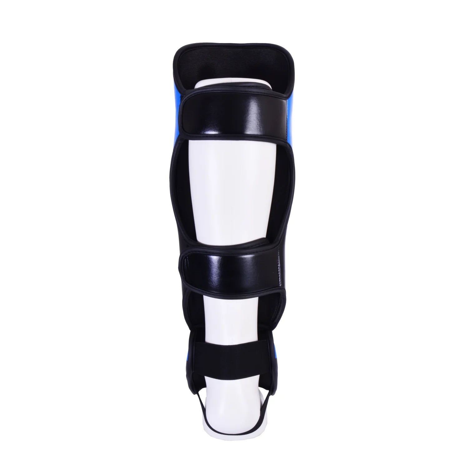 MAR-148J | Blue Shin & Instep Guards Lightweight Microfiber Leather Pads - Pads