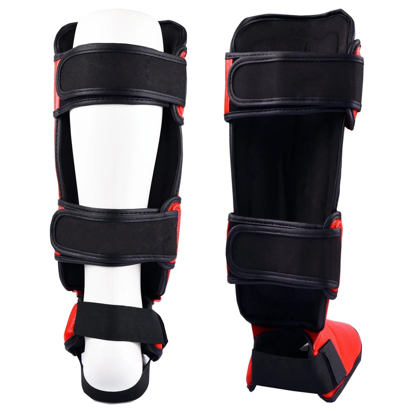 MAR-149A | Kickboxing & Thai boxing Genuine Leather Shin & Instep Guards - Pads