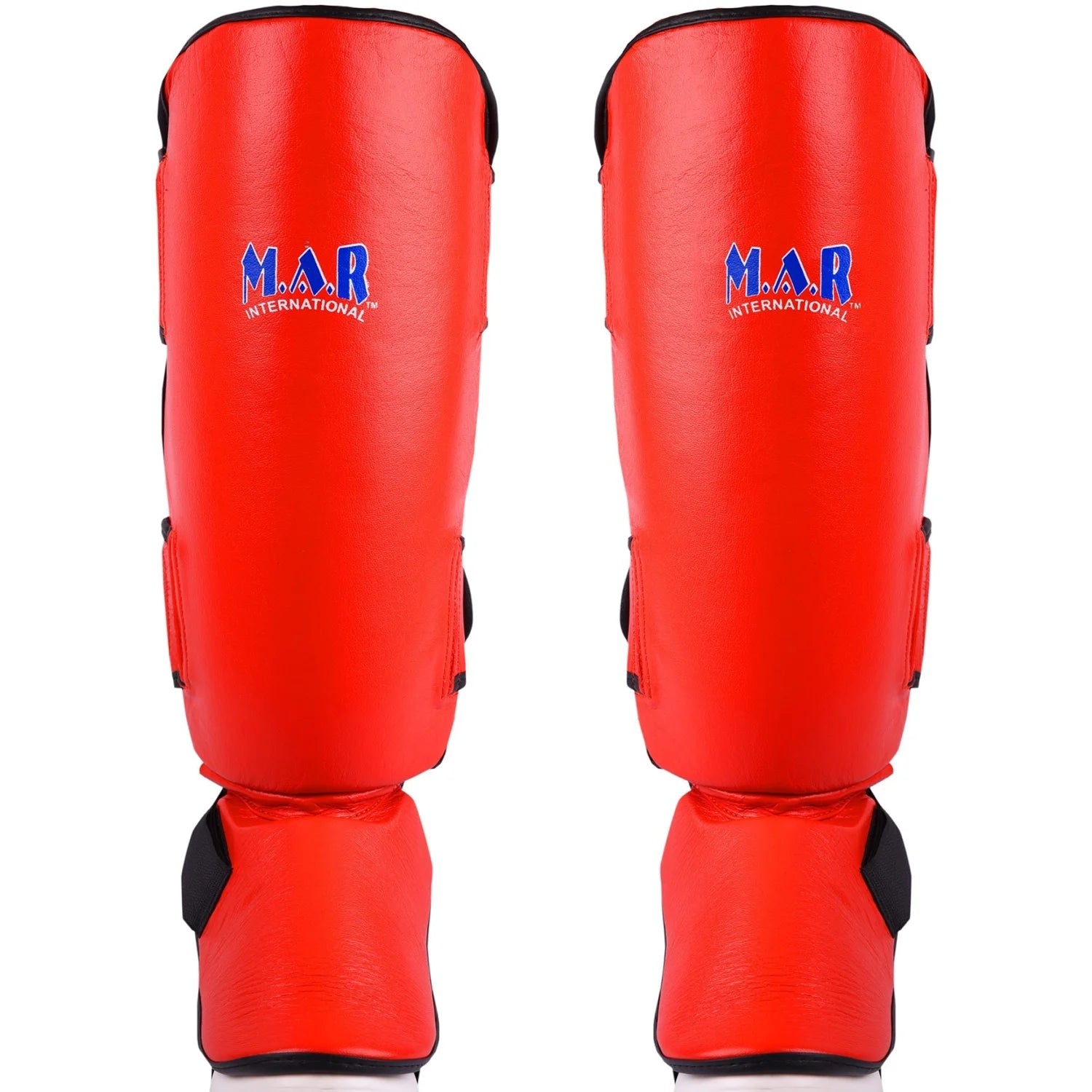 MAR-149A | Kickboxing & Thai boxing Genuine Leather Shin & Instep Guards - Pads