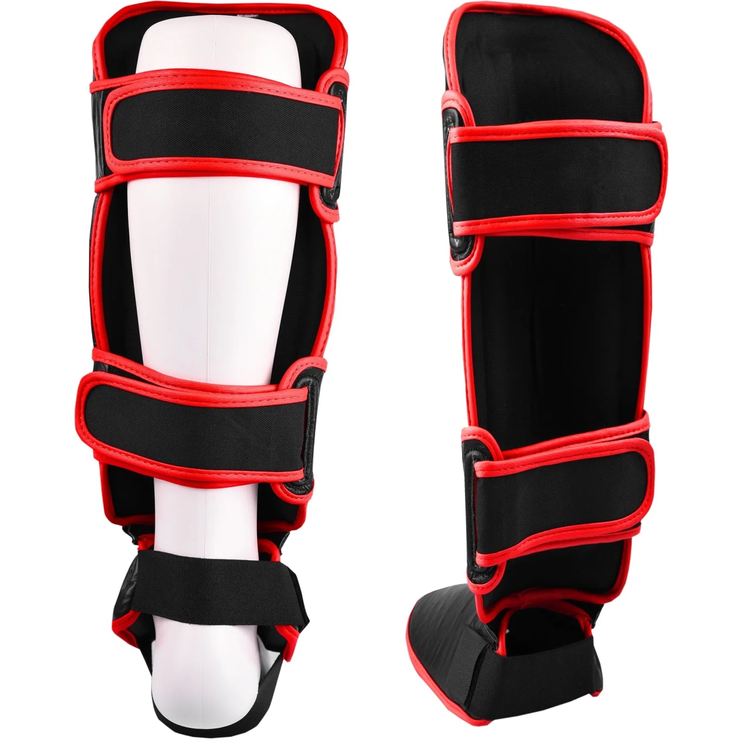 MAR-149B | Kickboxing & Thai boxing Genuine Leather Shin & Instep Guards - Pads