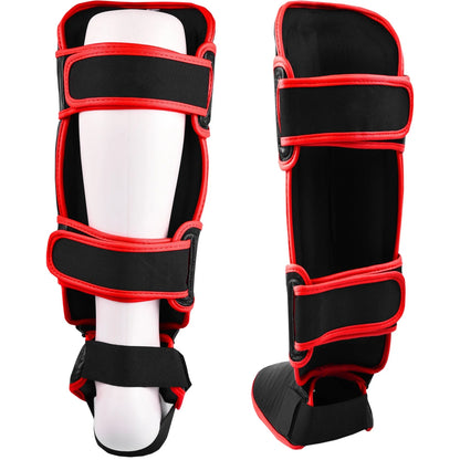 MAR-149B | Kickboxing & Thai boxing Genuine Leather Shin & Instep Guards - Pads
