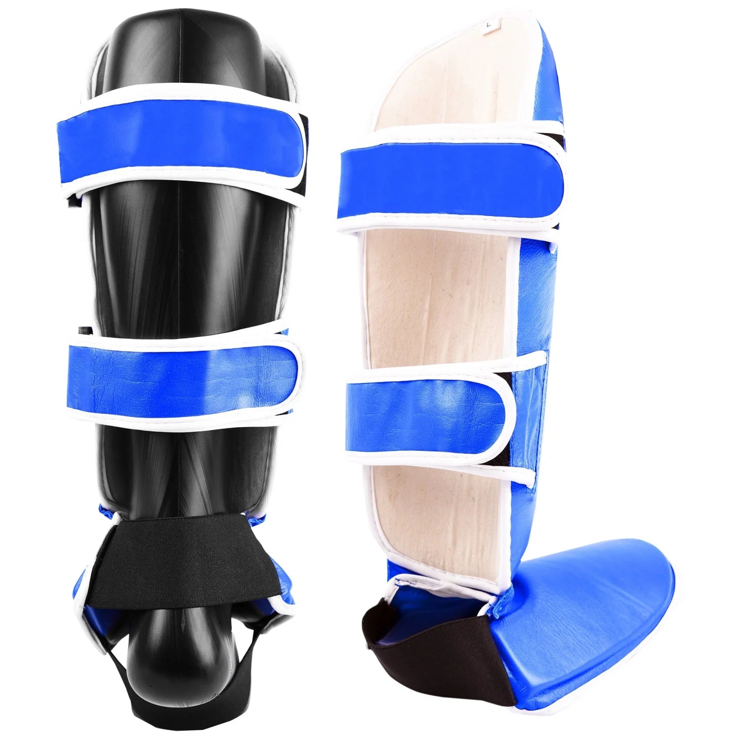 MAR-149C | Kickboxing & Thai-boxing Genuine Leather Shin & Instep Guards - Pads