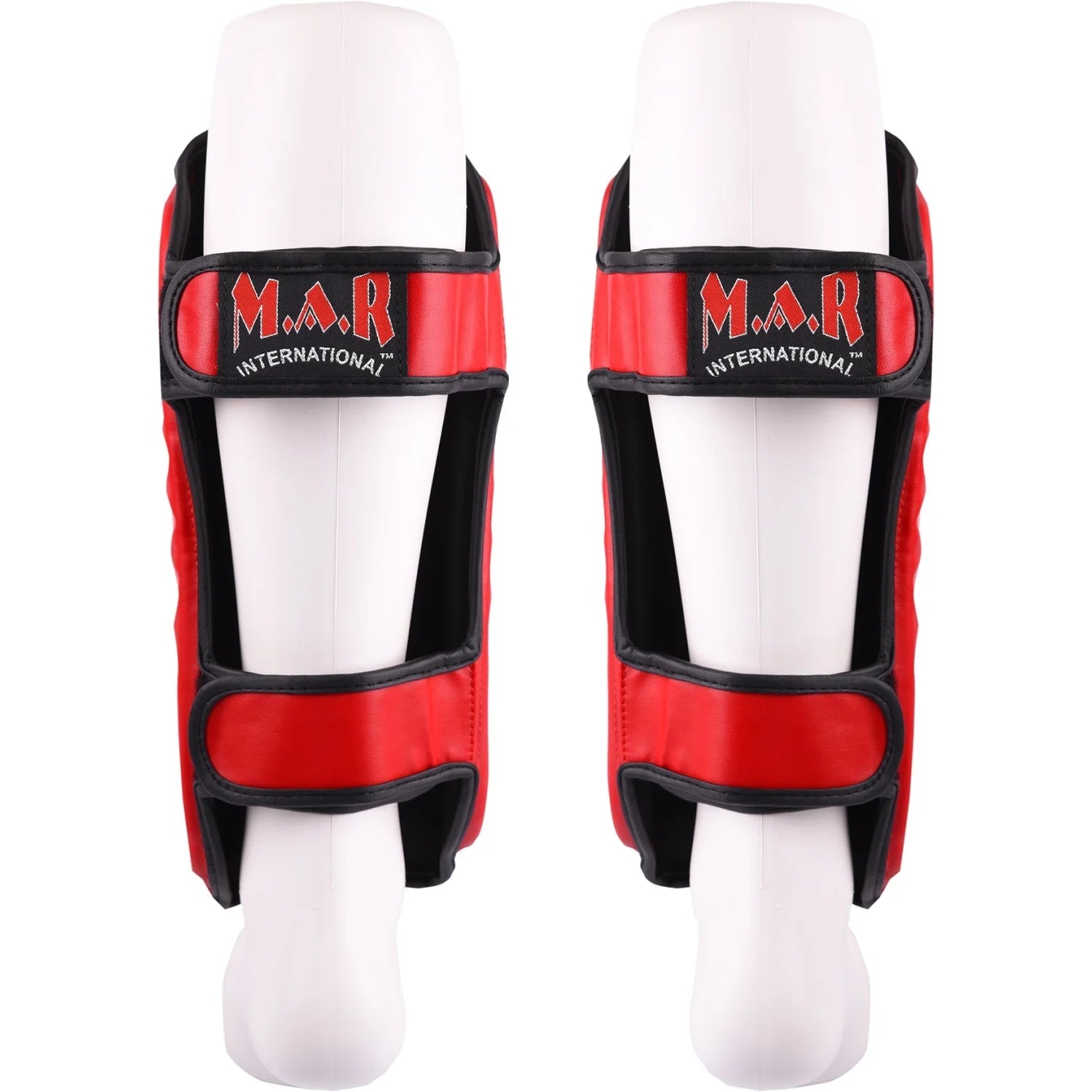 MAR-153A | Multilayered Red Shin Guards - Pads