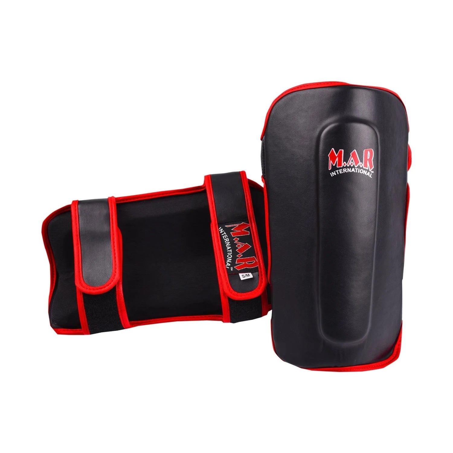 MAR-153B | Multilayered Black Shin Guards - Pads