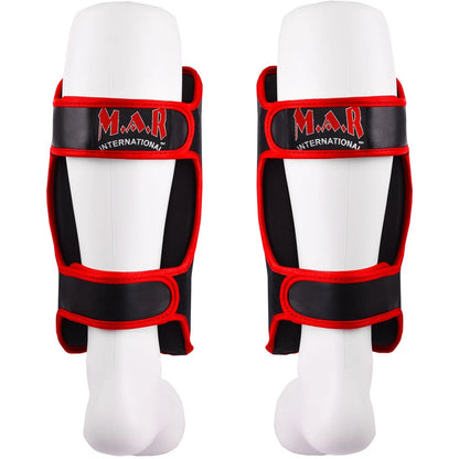 MAR-153B | Multilayered Black Shin Guards - Pads