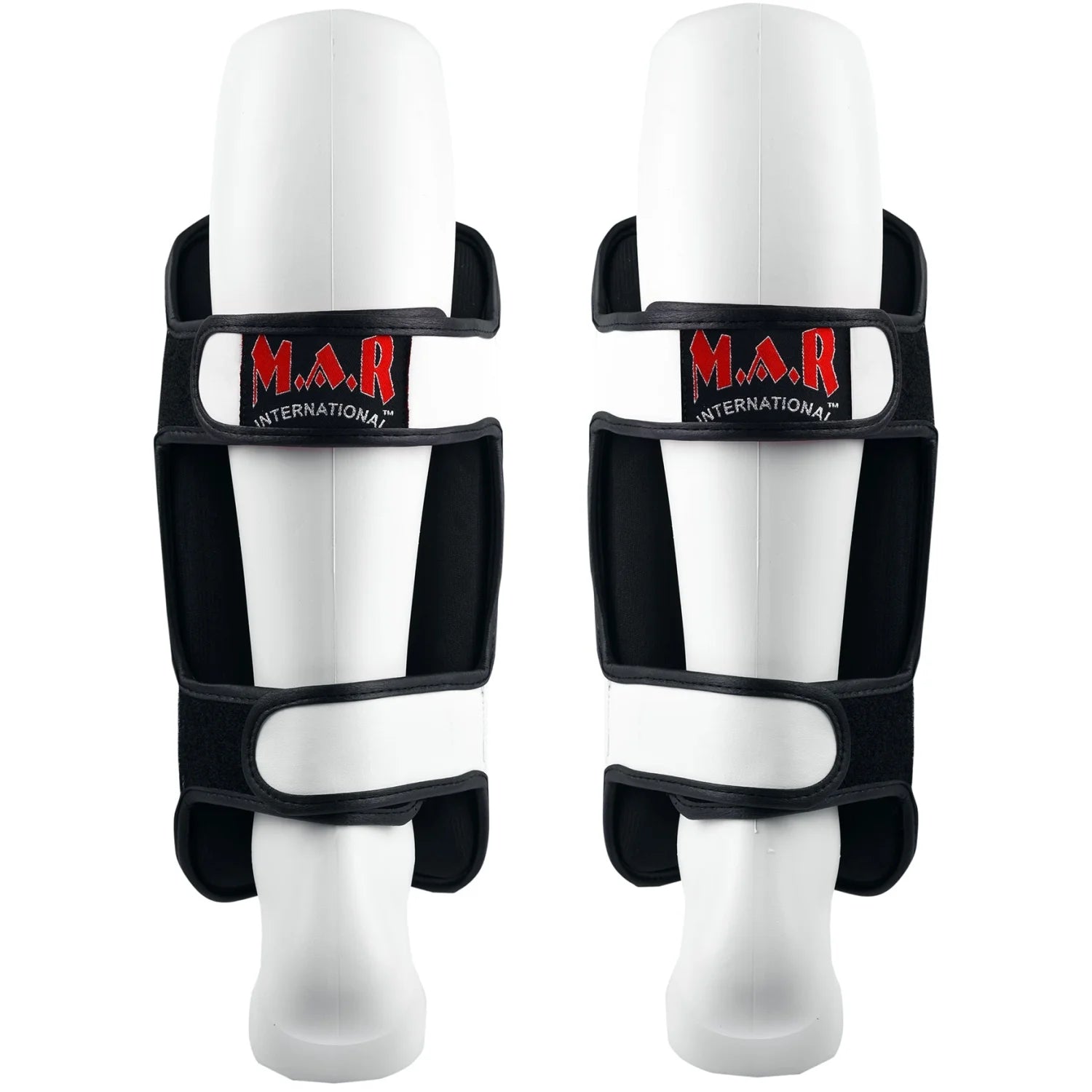 MAR-153D | Multilayered White Shin Guards - Pads