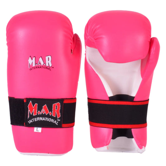 MAR-155B | Pink Semi Contact Karate Gloves for Women - Gloves