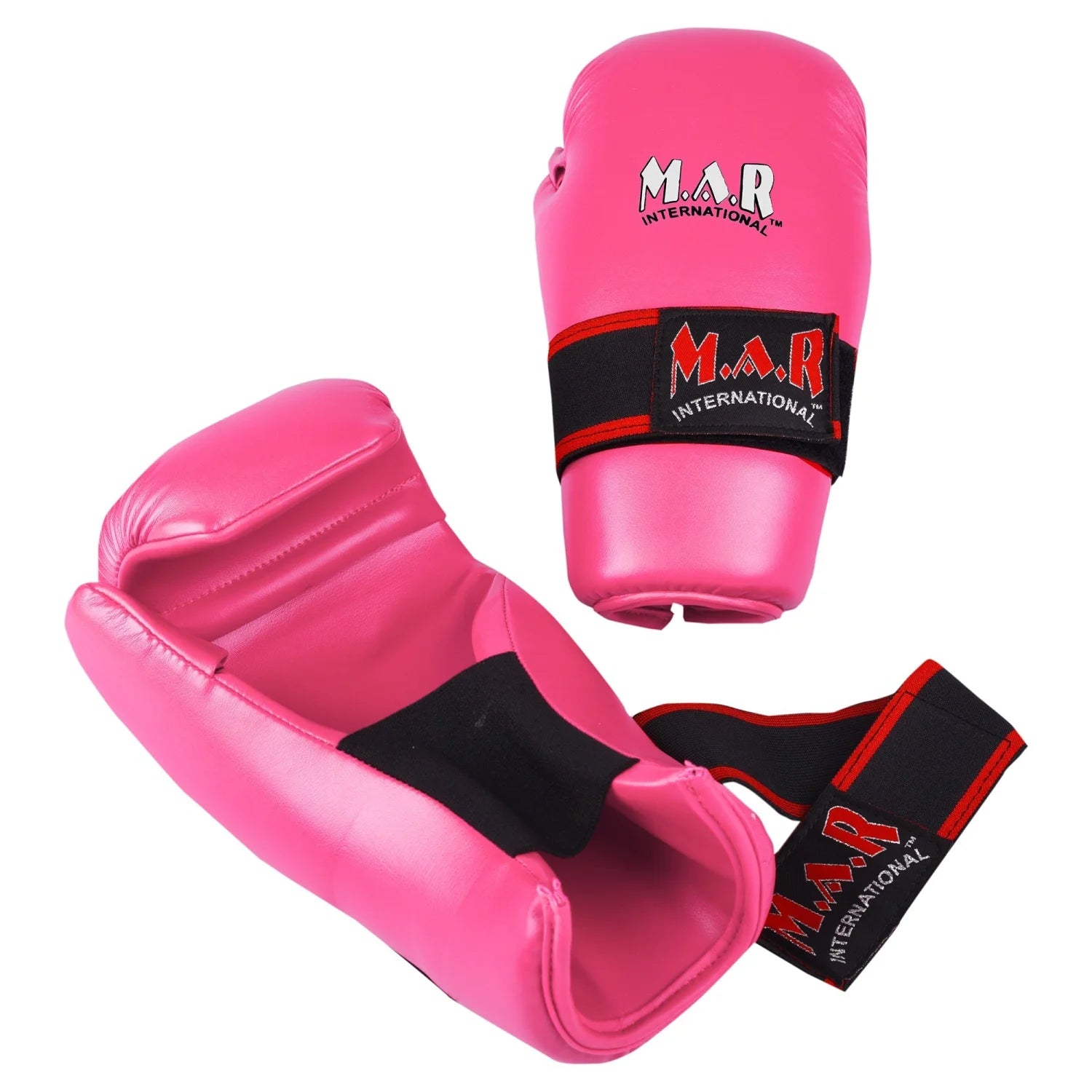 MAR-155B | Pink Semi Contact Karate Gloves for Women - Gloves