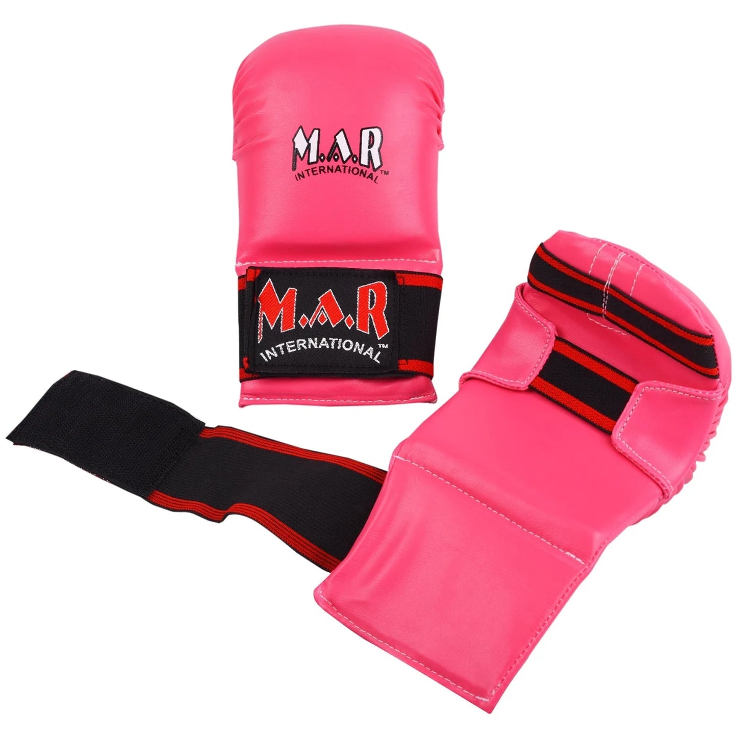 MAR-157 | Pink Karate Gloves for Women - Compact Gloves