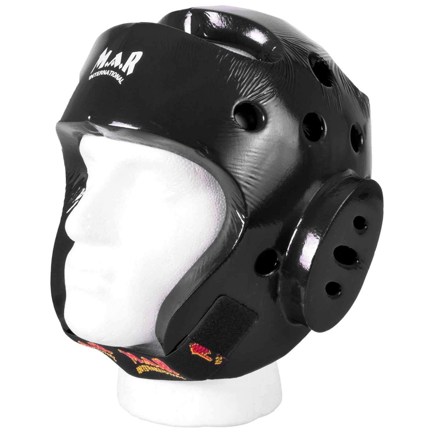MAR-160B | Black Dipped Foam Martial Arts Head Guard - Head Guard