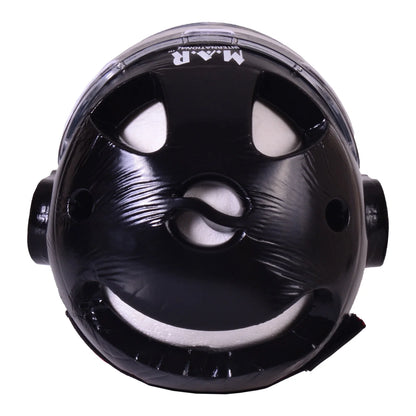 MAR-160I | WKF Style Karate Black Head Guard with Mask - Head Guard